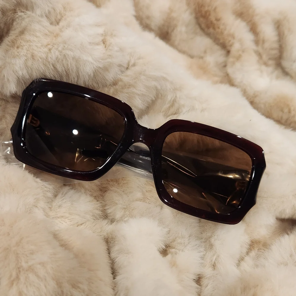 MOSCHINO- MOS063/S Sunglasses Red / Brown
